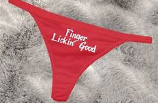 naughty thong finger lickin kfc underwear rode goede vinger likt