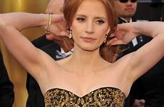 jessica chastain sexy underarms shaven
