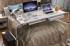 laptop bed table desk computer over rolling adjustable room saved living