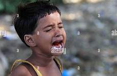 crying india girl indian andhra pradesh south stock alamy poor