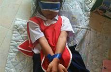 blindfolded punishment duct ripping blindfold shocking concentrating compensation punished