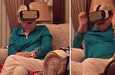 grandma reality vr first time headset