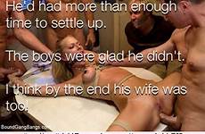 smutty wife caption boundgangbang