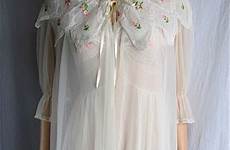 peignoir nightgown honeymoon xs nylon