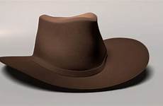 hat 3d model western obj hats models cowboy cgtrader ma saved