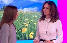 trinny woodall nipples tv wardrobe malfunction live her exposes itv exposed morning family fashion embarrassing suffers she