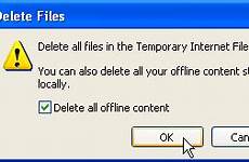 delete history computer internet rid get temporary temp offline web desktop windows erase click virtual