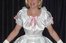 sissy maid bows satin transgender frilly dress crossdresser tv