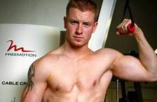 men ginger red redhead hot shirtless male bodybuilder man looking good redheads heads guys jock style hair