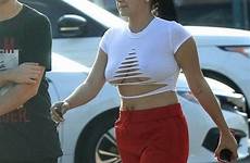 ariel winter crop top underboob arielwinter sexy racy slashed white reddit breasts stop won defiantly steps twitter her pants dailymail