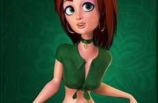 cartoon girls characters digital 3d sexy girl character female cute inspiration funny animation most illustrations models criatives br