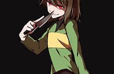 chara undertale zerochan full dagger androgynous striped shirt anime static