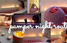 pamper night routine extra aesthetically pleasing