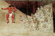 japanese spoon 地獄 buddhist tamago demons jigoku seen century 12th