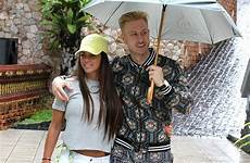 katie price kris boyson boyfriend around thailand amorous display puts pura samui pda koh packed villa legs pool him hotel