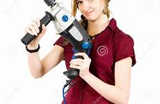 drill girl construction worker young adult preview dreamstime stock