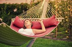 hammock girl resting beautiful village preview