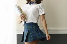 colegiala uniforme falda