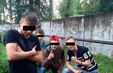 girl party russian raped russia gang her tortured suspects supplied removed pose protect holds victim hands while head she