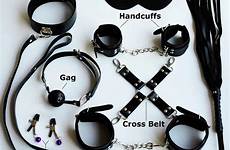 sex bondage women kit toy fetish handcuffs crossdresser pcs leather handcuff sm adult couples restraint set game love toys collar