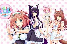 nsfw anime doki wallpapers ddlc club wallpaper neko background literature girl cat made maid hd high fan girls skin simple