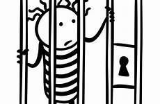 cartoon prison jail clipart bars use