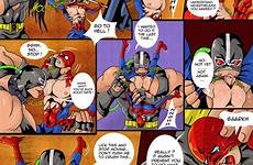 gay spider man wrestling bane bara manga comics xxx male rape forced yaoi batman small boy respond edit tumblr posts