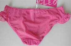 pink panties knickers bikini brief ebay cheeky rise candy low underwear liner gusset cotton frilly lace