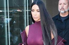 kim kardashian nipples her braless top show celebrity kanye voluptuous west tight flaunts derriere express she nyfw flashes getty thong