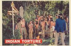 torture indian american indians captured tortured apache women captives native ohio iroquois crockett crawford americans 1956 wars topps davy colonel