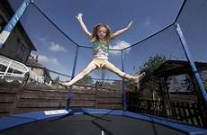 trampoline safety kids trampolines girl children safe jumping injury safest jump stock kid bouncing spike insurance teens fun serious avoid