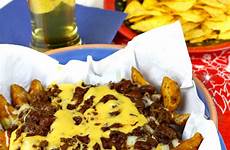 chili cheese fries cheesy potato wedges meaty recipe mac foxyfolksy recipes sumptuous yum combining meal super