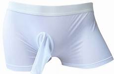 briefs mens sheath trunks silky shorts underpants breathable boxers 1pc include