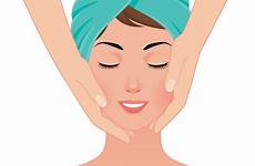 massage spa face salon vector gets girl royalty