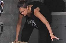 jessica alba office downblouse working hard her zimbio monica santa lq candids shopping updated june adds thanks likes post naked