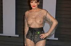 bleona qereti party oscars through fair dress vanity transparent oscar singer after nude sexy shocks goers thefappening bash gifs jones