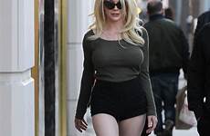 courtney stodden heels shorts beverly hills blonde leggy platform inch her mail daily popping flaunted stepped eye friday every figure