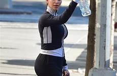 kardashian gym leggings booty sportswear implants lifeandstylemag kimkardashian pictrove