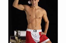 santa christmas gay claus sexy costume male men outfit costumes mistletoe adult mr under white boxers naughty shirtless twink patrick