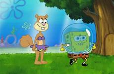 sandy spongebob cheeks spongbob sponge cartoonbucket pacar ttm nih atau potret kemesraan cartoons fandom hero href