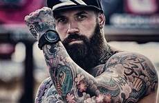 beard tattooed bearded beards rugged inked tatted handsome scruffy