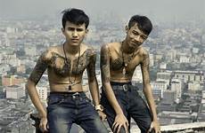 teens tattooed shirtless abandoned tower teen building boys often shoot shot under water style