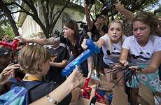 ut carry dildos campus protest kut armed students large mall protesters west