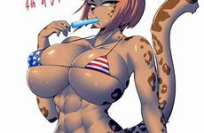 furry bikini big leopard female swimsuit flag anthro breasts micro xxx rule34 4th july freedom catgirl rule 34 american large