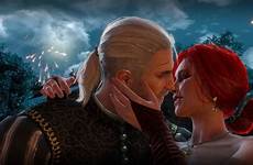 witcher triss merigold scene yennefer geralt love