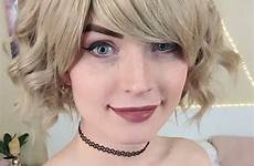 transgender tgirls trap teen blonde boy femme boys natalie pretty mars girl girls crossdressing beauty fembois wig girly wigs dress