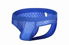 men underwear briefs convex hollow mesh pouch panties shorts solid gay low man sexy back