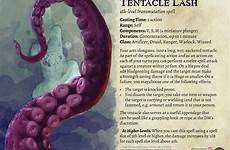 tentacle transmutation dnd lash divinity spells patreon requested warlocks warlock dragons homebrew