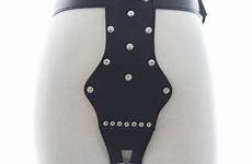 chastity belt leather women panties female locking sexy underwear briefs rivets thong pu exotic lock lingerie