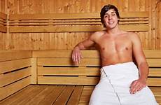sauna man sitting relaxed preview